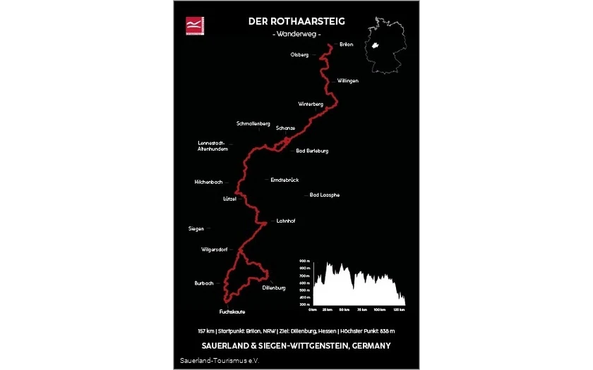 Poster der Rothaarsteig Poster vom Rothaarsteig