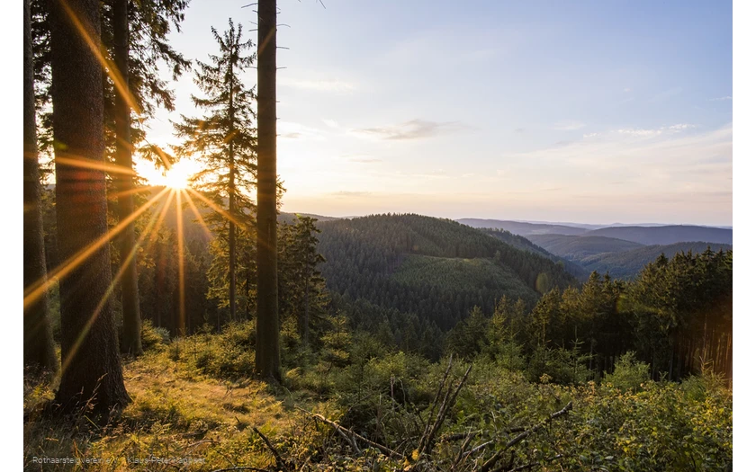Aussicht vom Grenzweg bei Jagdhaus am Rothaarsteig
