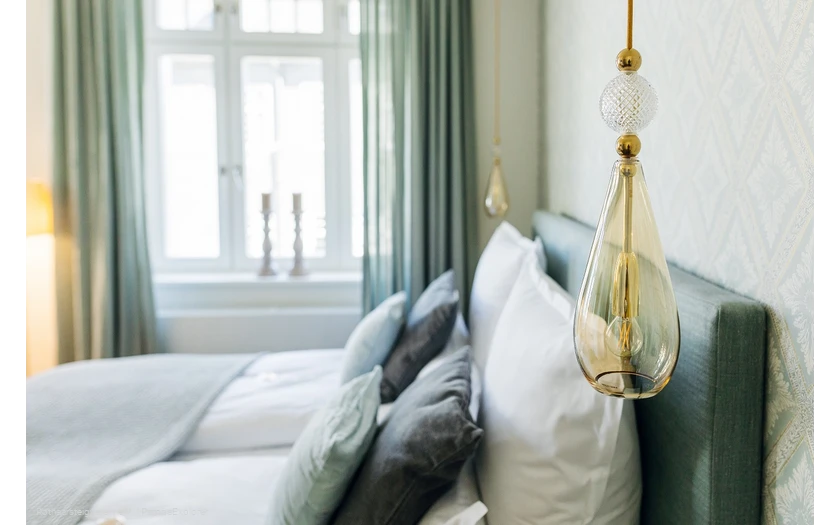 Bett im Hotel Buiterling in Brilon am Rothaarsteig