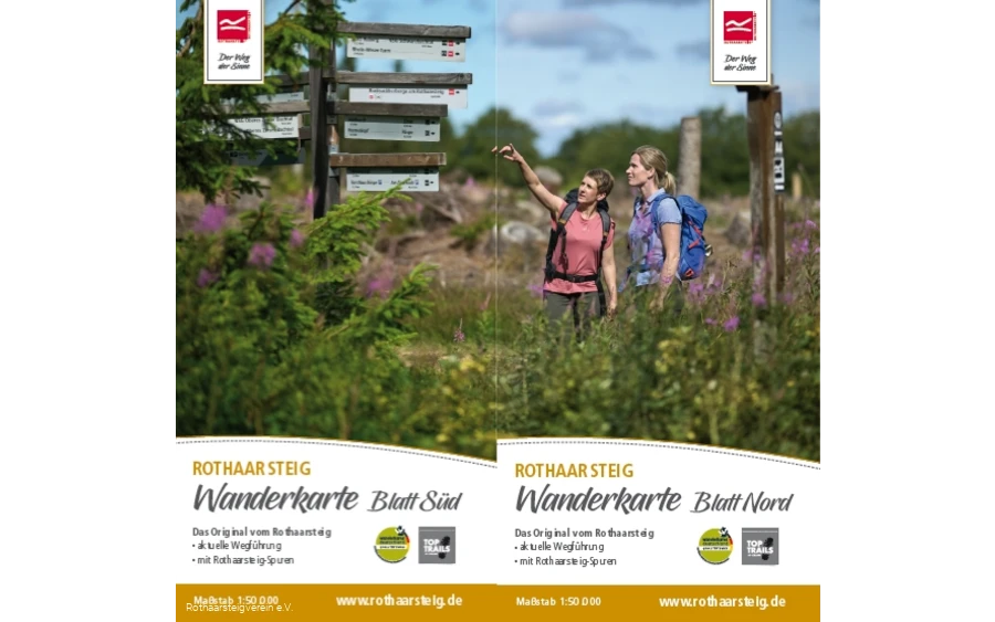 Rothaarsteig Wanderkarte 1:50.000