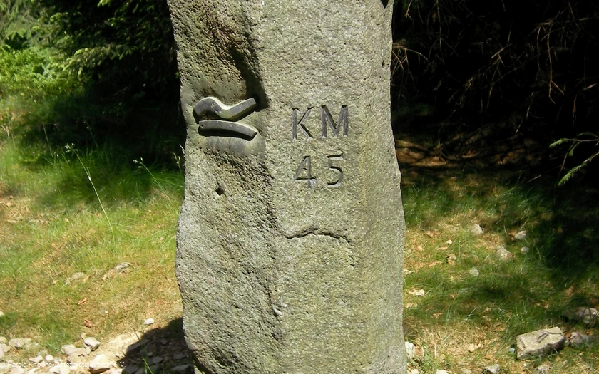 Meilenstein am Rothaarsteig