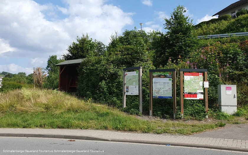 Radstation an der Jagdhauser Straße in Fleckenberg