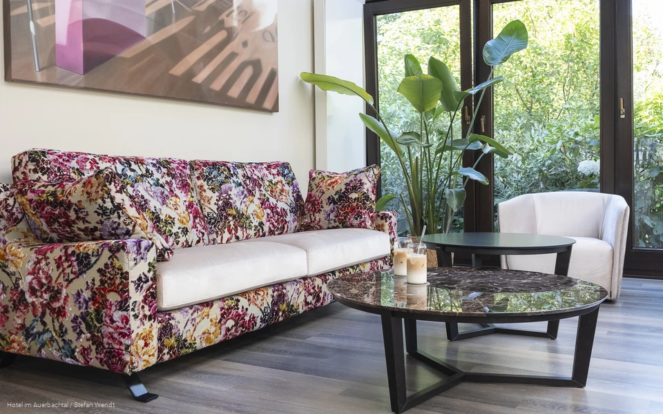 Lounge in Hotel im Auerbachtal