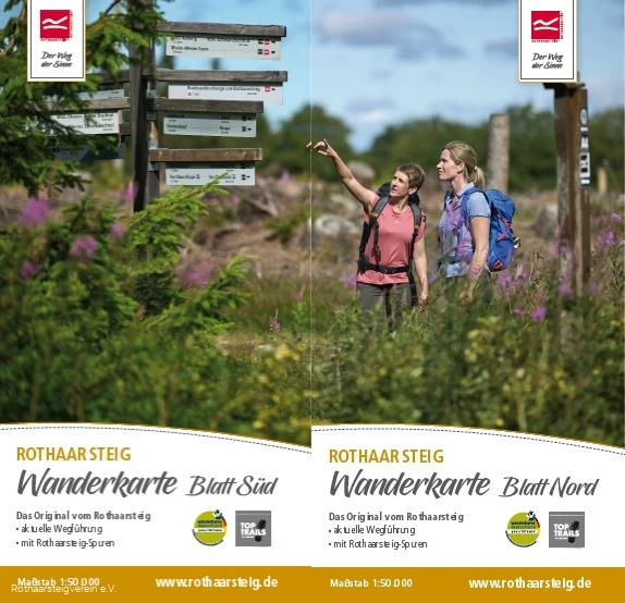 Rothaarsteig Hiking Map 1:50,000